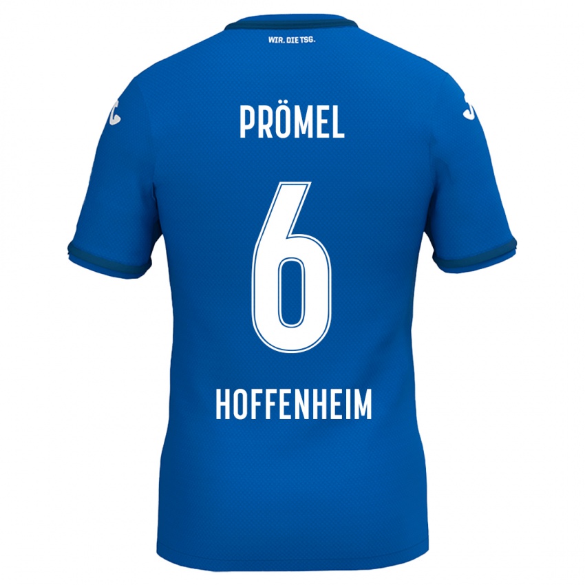 Homem Camisola Grischa Prömel #6 Azul Real Principal 2024/25 Camisa Brasil