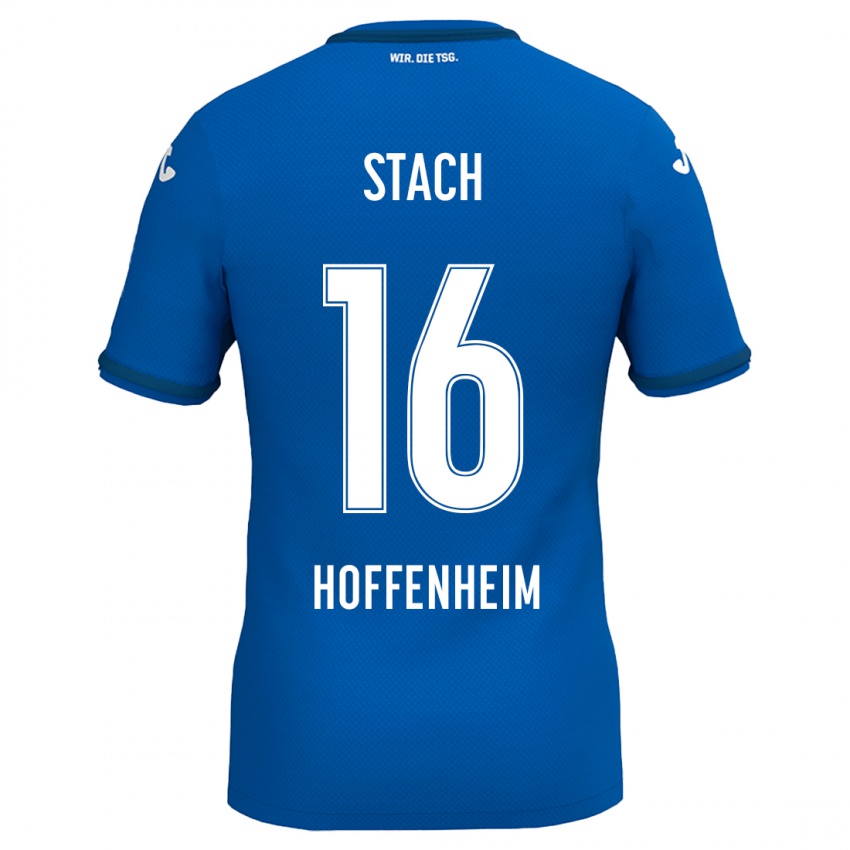 Homem Camisola Anton Stach #16 Azul Real Principal 2024/25 Camisa Brasil