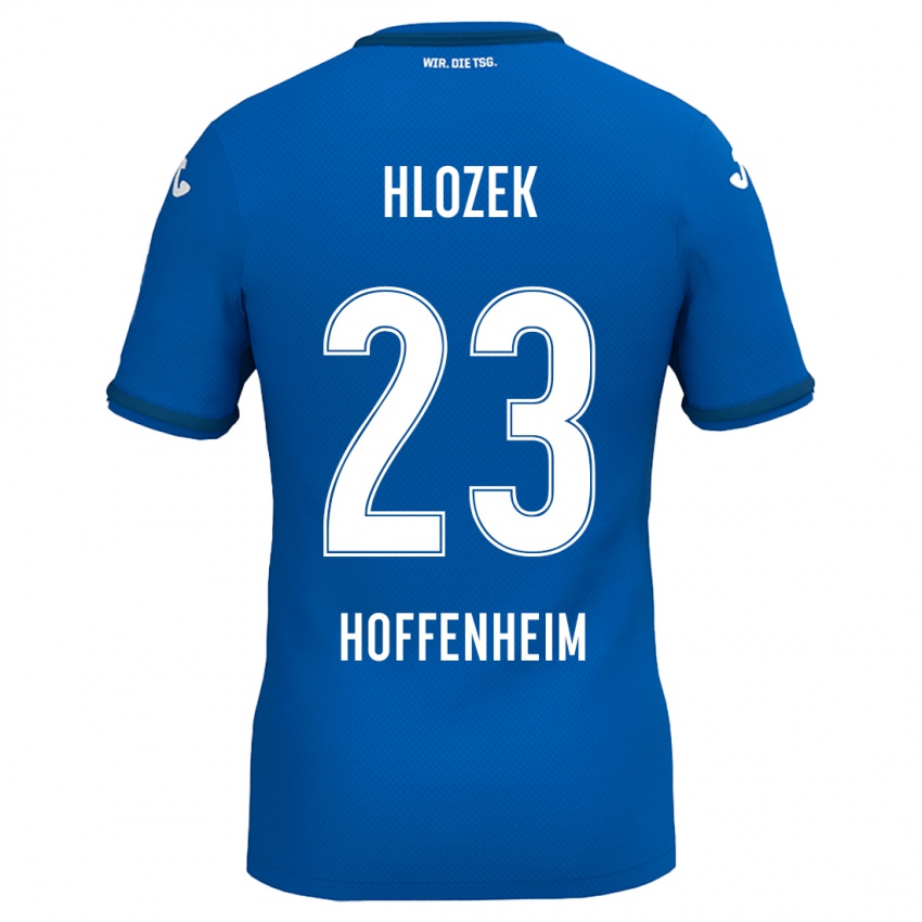 Homem Camisola Adam Hlozek #23 Azul Real Principal 2024/25 Camisa Brasil