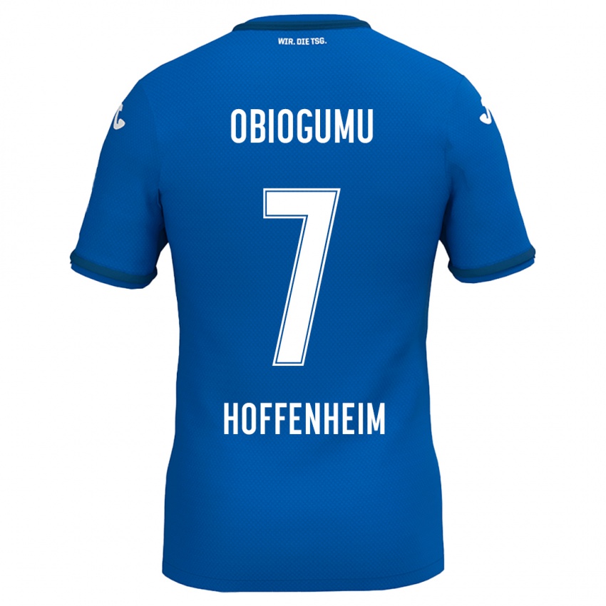 Homem Camisola Uche Obiogumu #7 Azul Real Principal 2024/25 Camisa Brasil