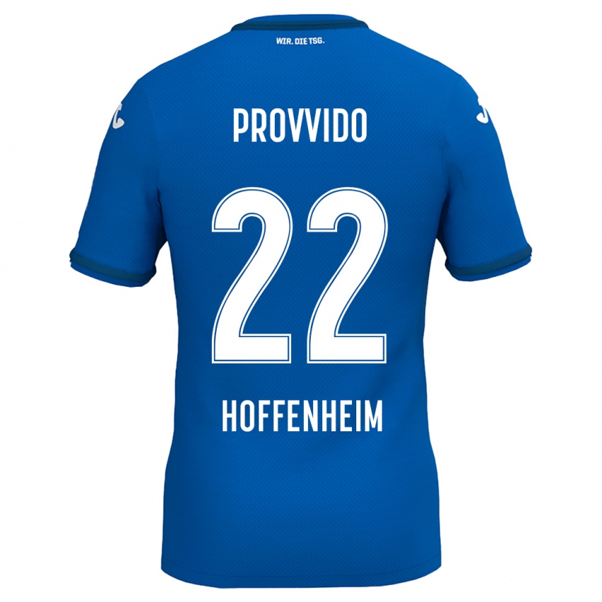 Homem Camisola Luca Provvido #22 Azul Real Principal 2024/25 Camisa Brasil