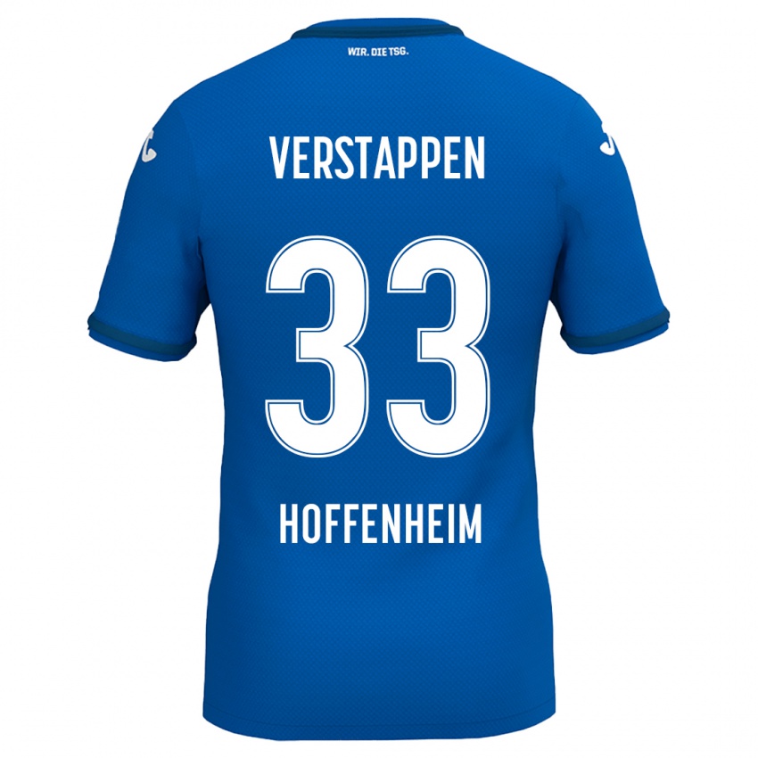 Homem Camisola Eric Verstappen #33 Azul Real Principal 2024/25 Camisa Brasil