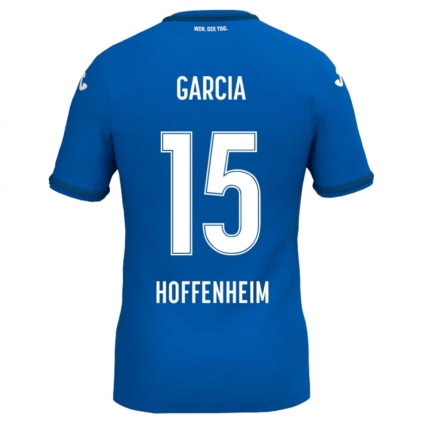 Homem Camisola Marta Cazalla Garcia #15 Azul Real Principal 2024/25 Camisa Brasil