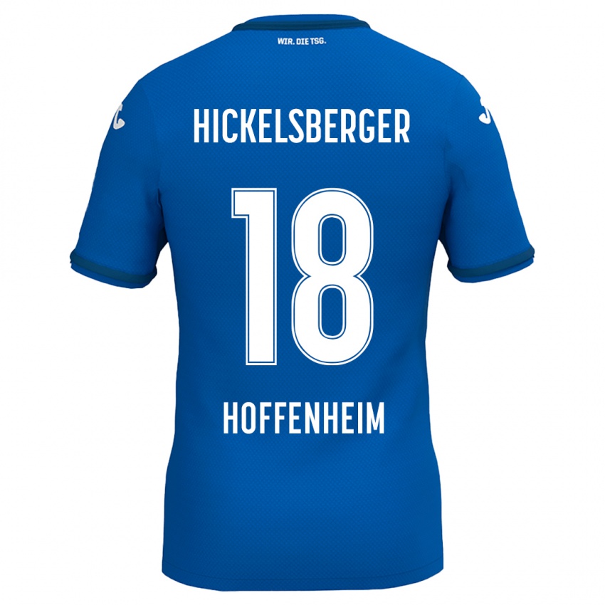 Homem Camisola Julia Hickelsberger #18 Azul Real Principal 2024/25 Camisa Brasil