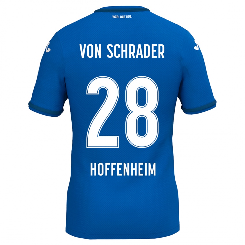 Homem Camisola Lina Von Schrader #28 Azul Real Principal 2024/25 Camisa Brasil