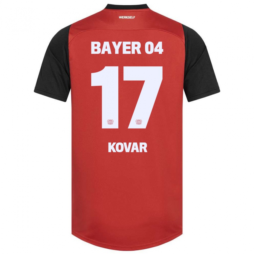 Homem Camisola Matej Kovar #17 Vermelho Preto Principal 2024/25 Camisa Brasil