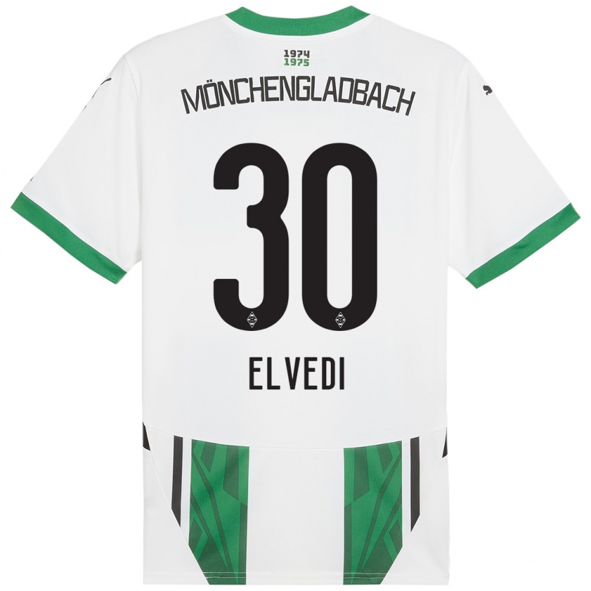 Homem Camisola Nico Elvedi #30 Verde Branco Principal 2024/25 Camisa Brasil