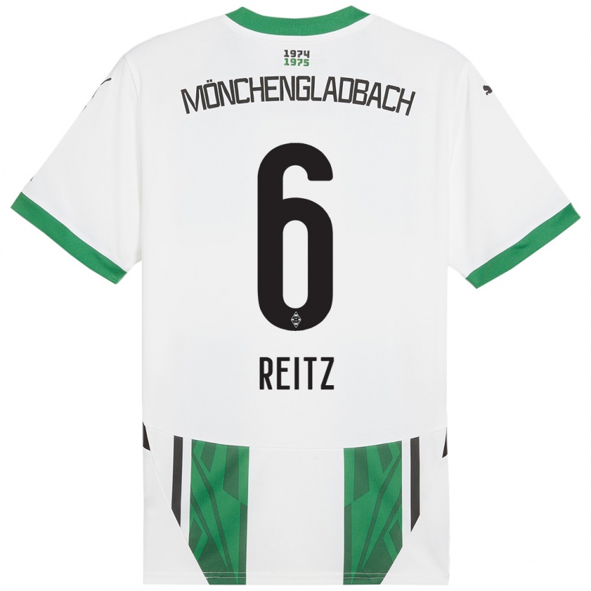 Homem Camisola Tony Reitz #6 Verde Branco Principal 2024/25 Camisa Brasil