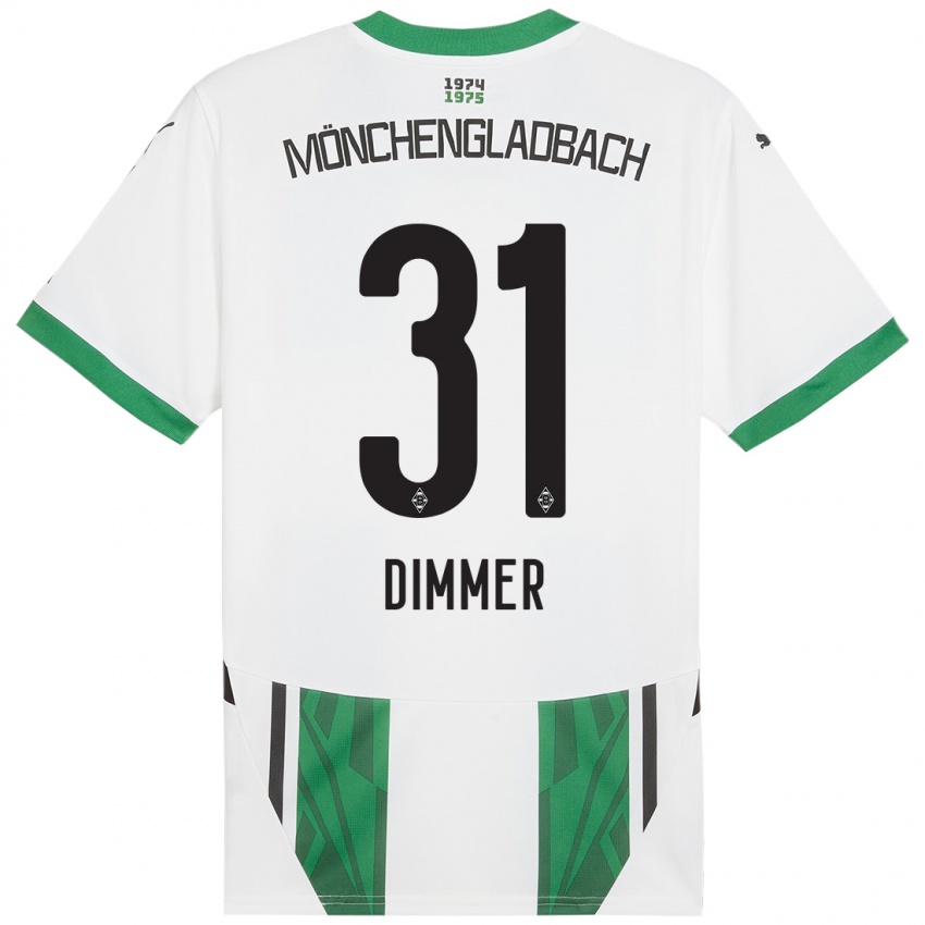 Homem Camisola Florian Dimmer #31 Verde Branco Principal 2024/25 Camisa Brasil