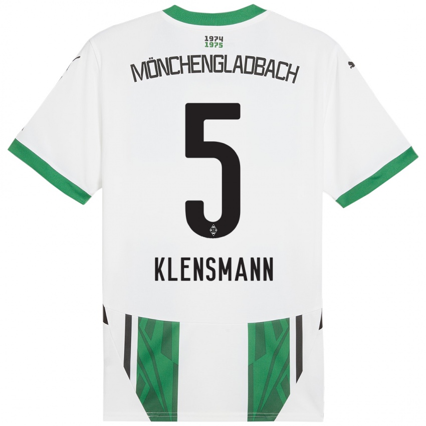 Homem Camisola Paula Klensmann #5 Verde Branco Principal 2024/25 Camisa Brasil