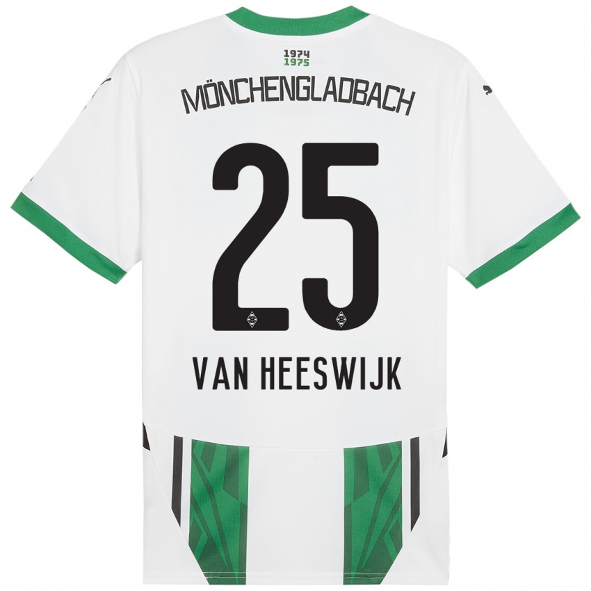 Homem Camisola Amber Van Heeswijk #25 Verde Branco Principal 2024/25 Camisa Brasil