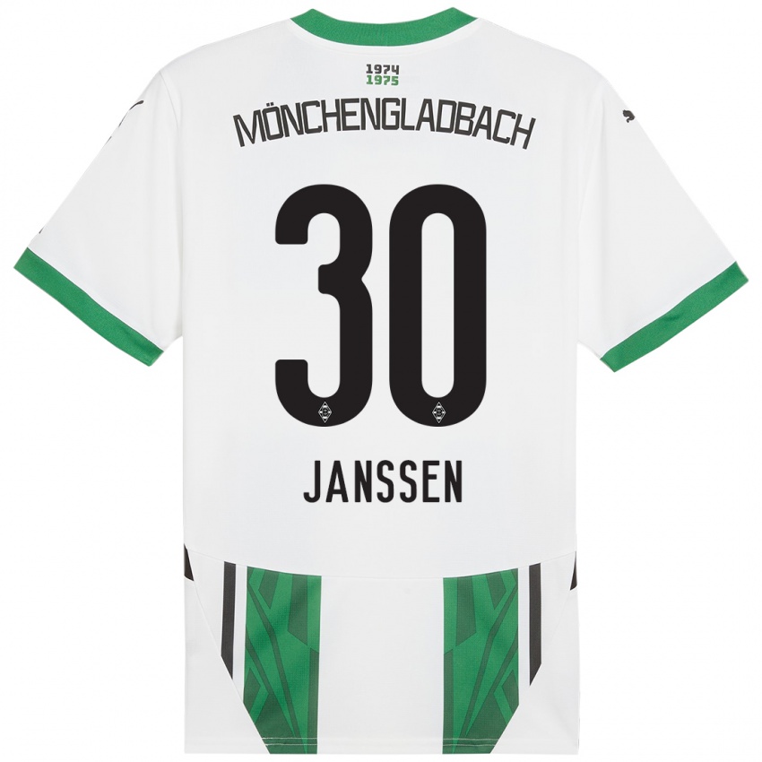 Homem Camisola Annalena Janssen #30 Verde Branco Principal 2024/25 Camisa Brasil