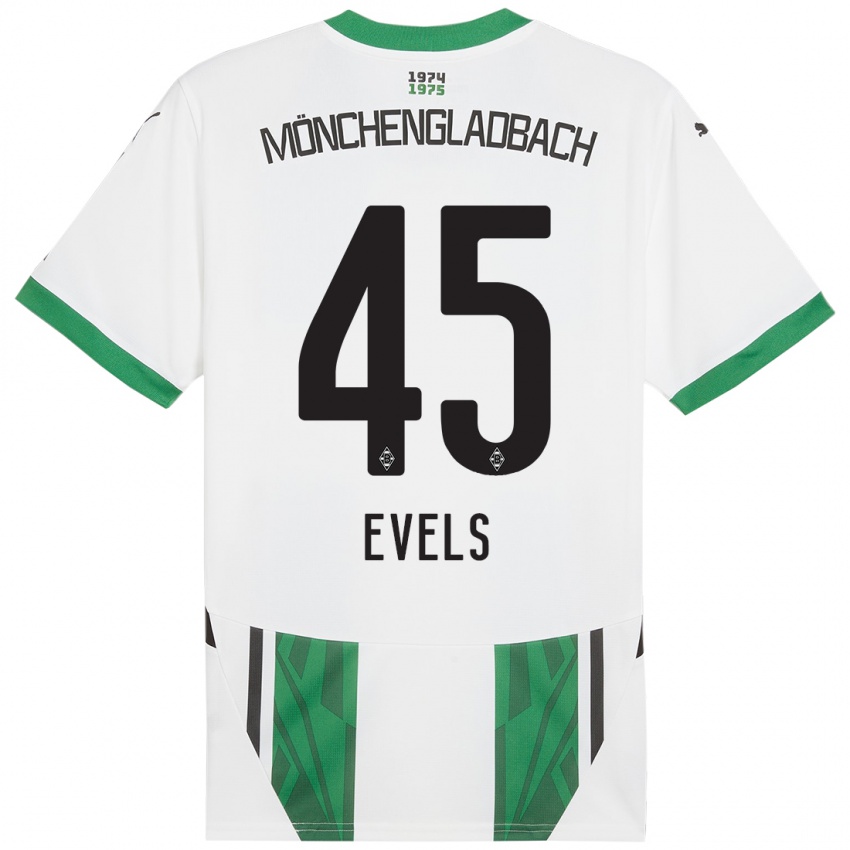 Homem Camisola Emily Evels #45 Verde Branco Principal 2024/25 Camisa Brasil