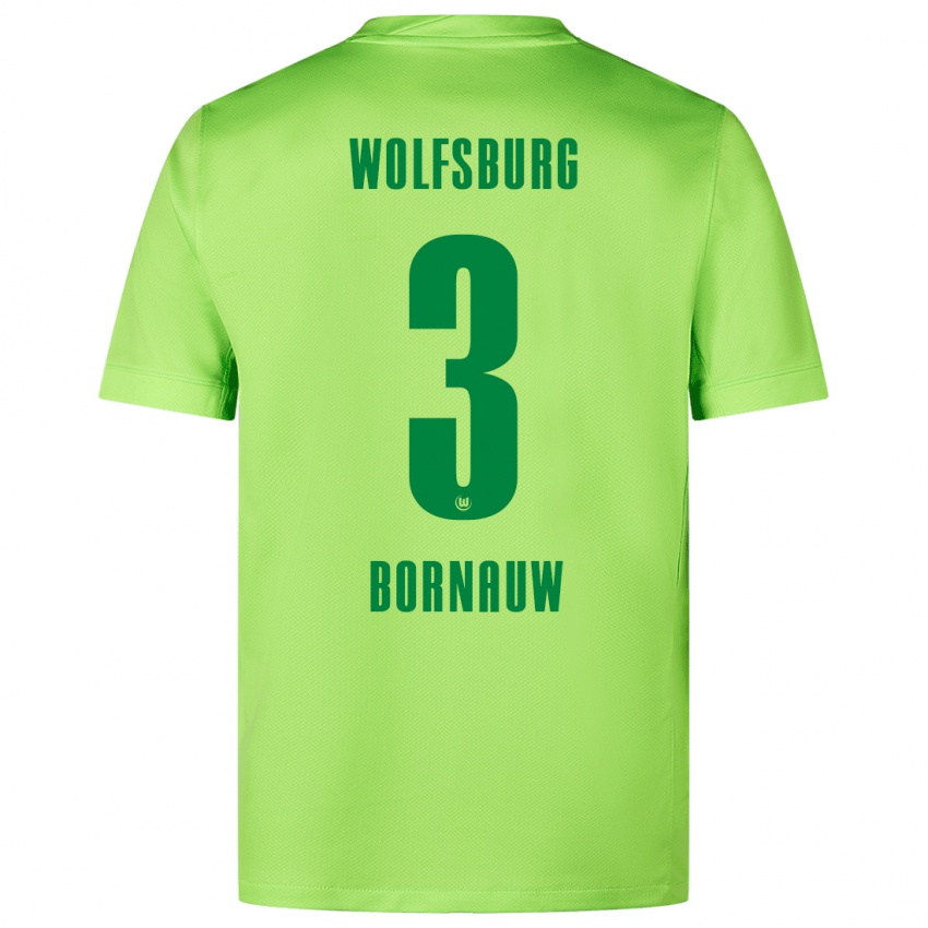 Homem Camisola Sebastiaan Bornauw #3 Verde Fluorescente Principal 2024/25 Camisa Brasil