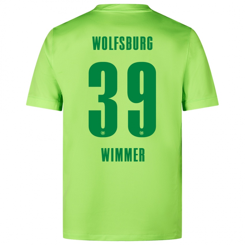 Homem Camisola Patrick Wimmer #39 Verde Fluorescente Principal 2024/25 Camisa Brasil