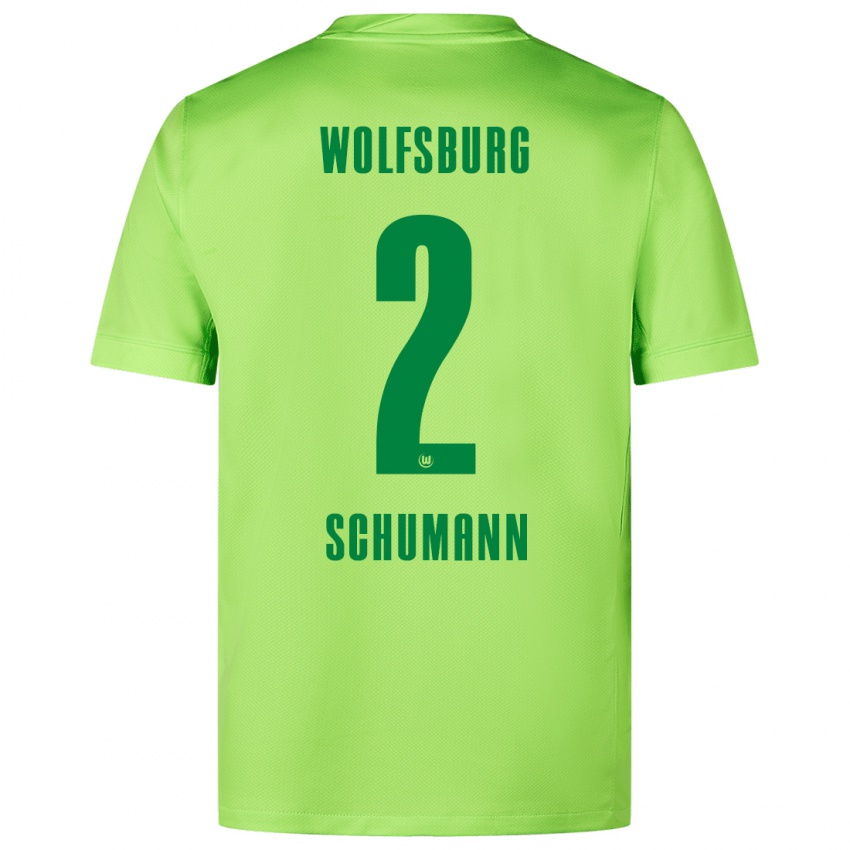 Homem Camisola Anton Schumann #2 Verde Fluorescente Principal 2024/25 Camisa Brasil