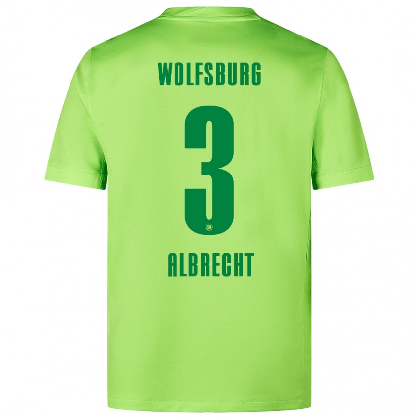 Homem Camisola Ben Albrecht #3 Verde Fluorescente Principal 2024/25 Camisa Brasil