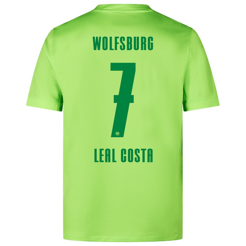 Homem Camisola David Leal Costa #7 Verde Fluorescente Principal 2024/25 Camisa Brasil