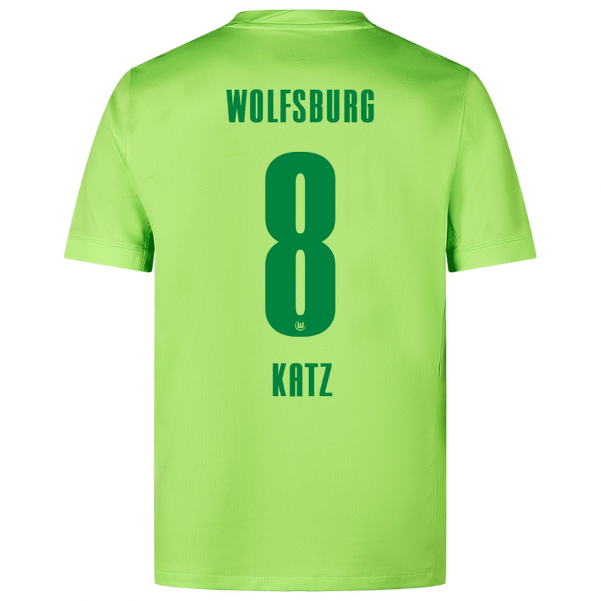 Homem Camisola Bruno Katz #8 Verde Fluorescente Principal 2024/25 Camisa Brasil