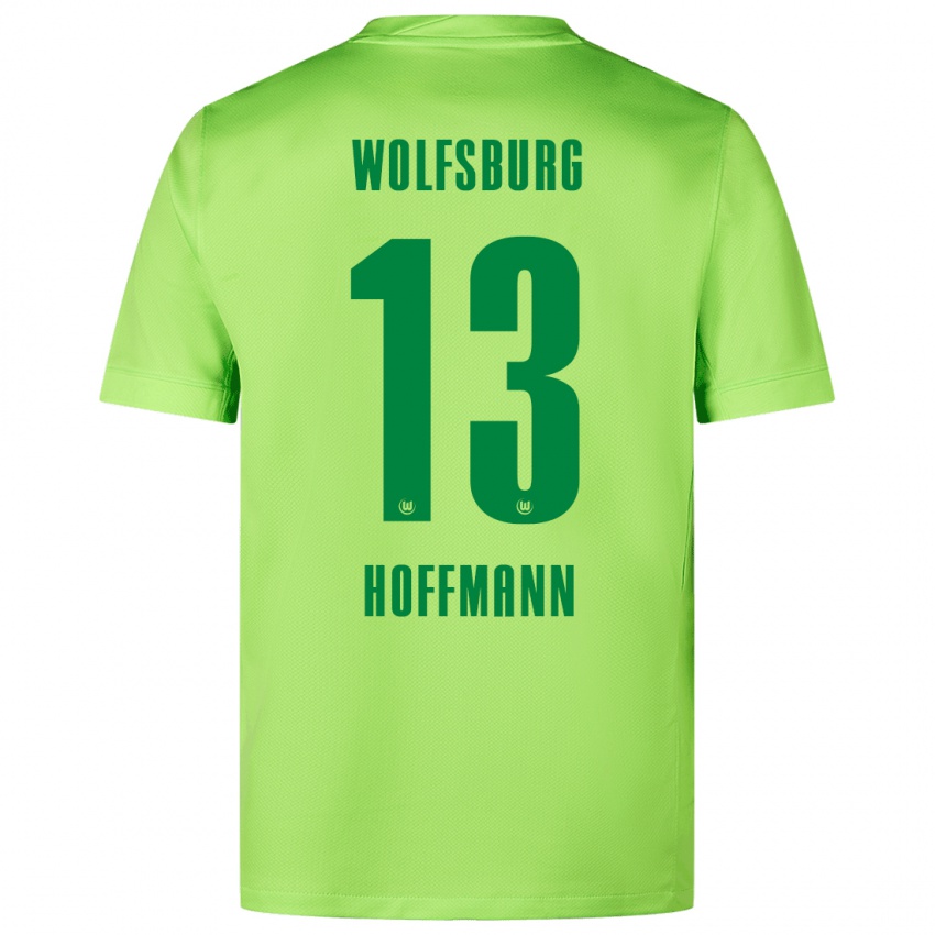 Homem Camisola Nils Hoffmann #13 Verde Fluorescente Principal 2024/25 Camisa Brasil