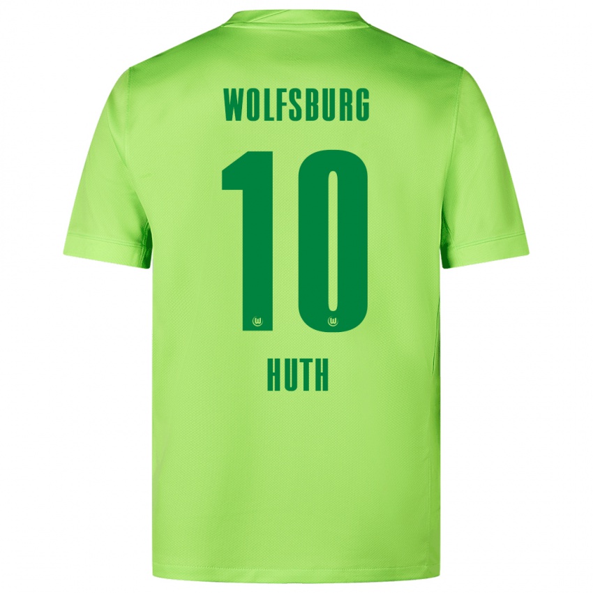 Homem Camisola Svenja Huth #10 Verde Fluorescente Principal 2024/25 Camisa Brasil