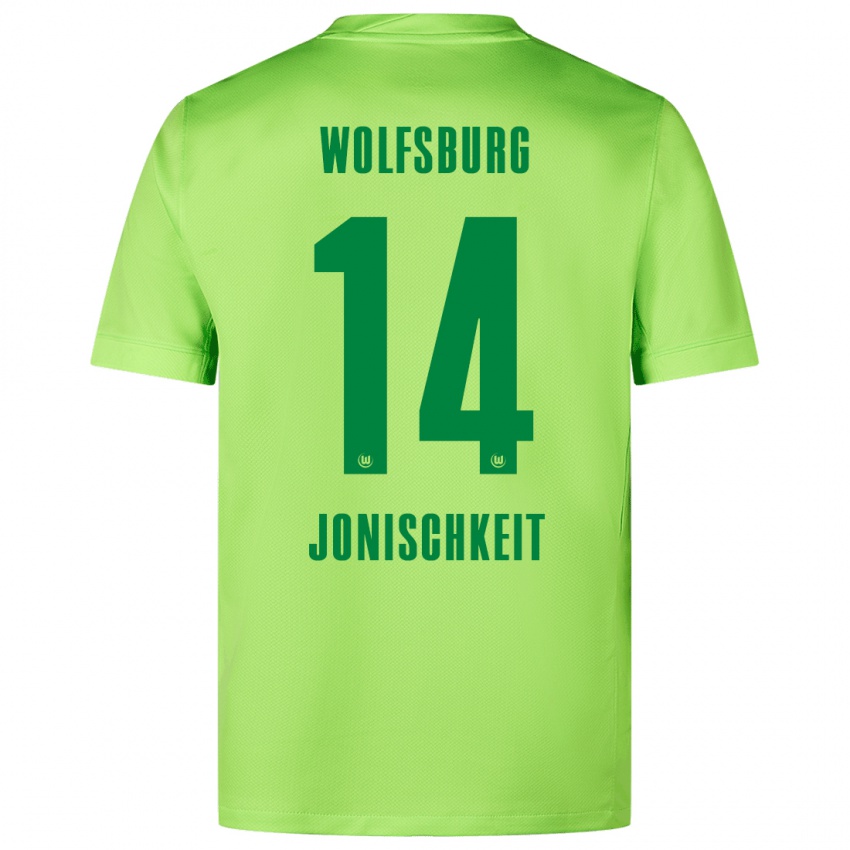 Homem Camisola Jamal Jonischkeit #14 Verde Fluorescente Principal 2024/25 Camisa Brasil