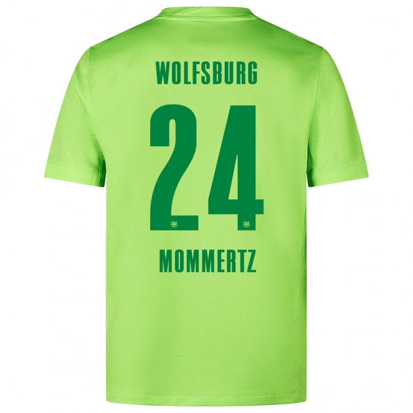 Homem Camisola Benjamin Mommertz #24 Verde Fluorescente Principal 2024/25 Camisa Brasil