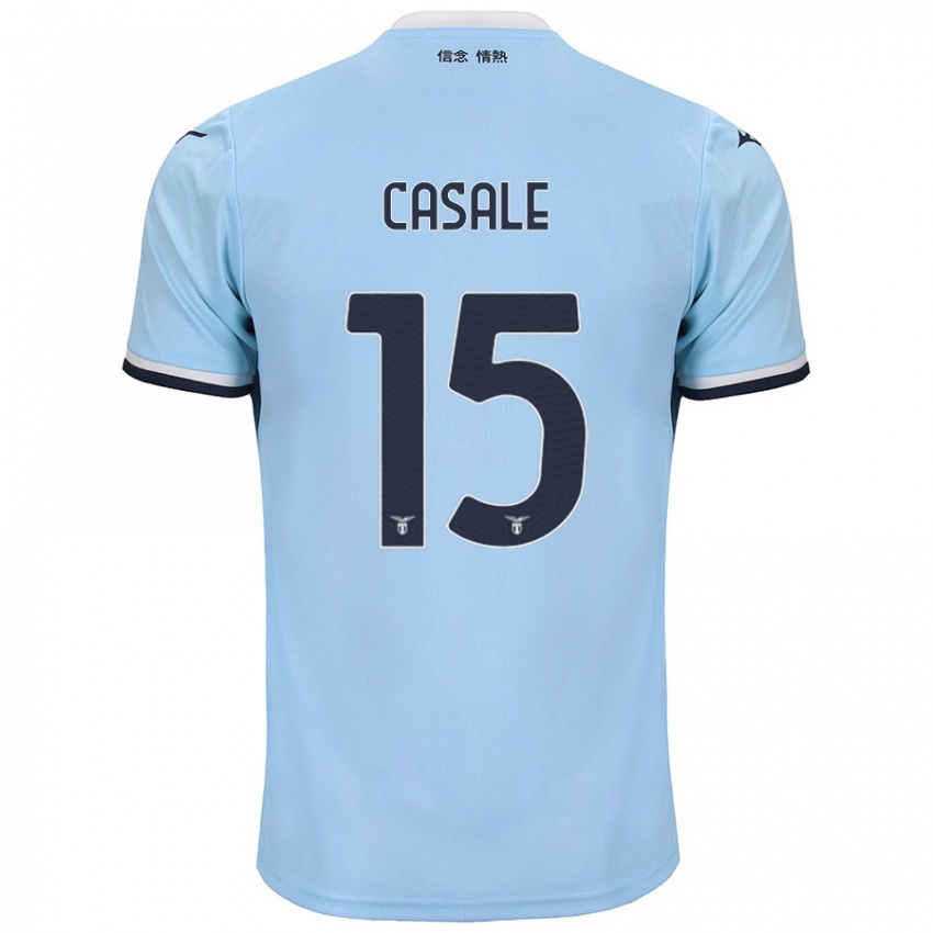 Homem Camisola Nicolò Casale #15 Azul Principal 2024/25 Camisa Brasil