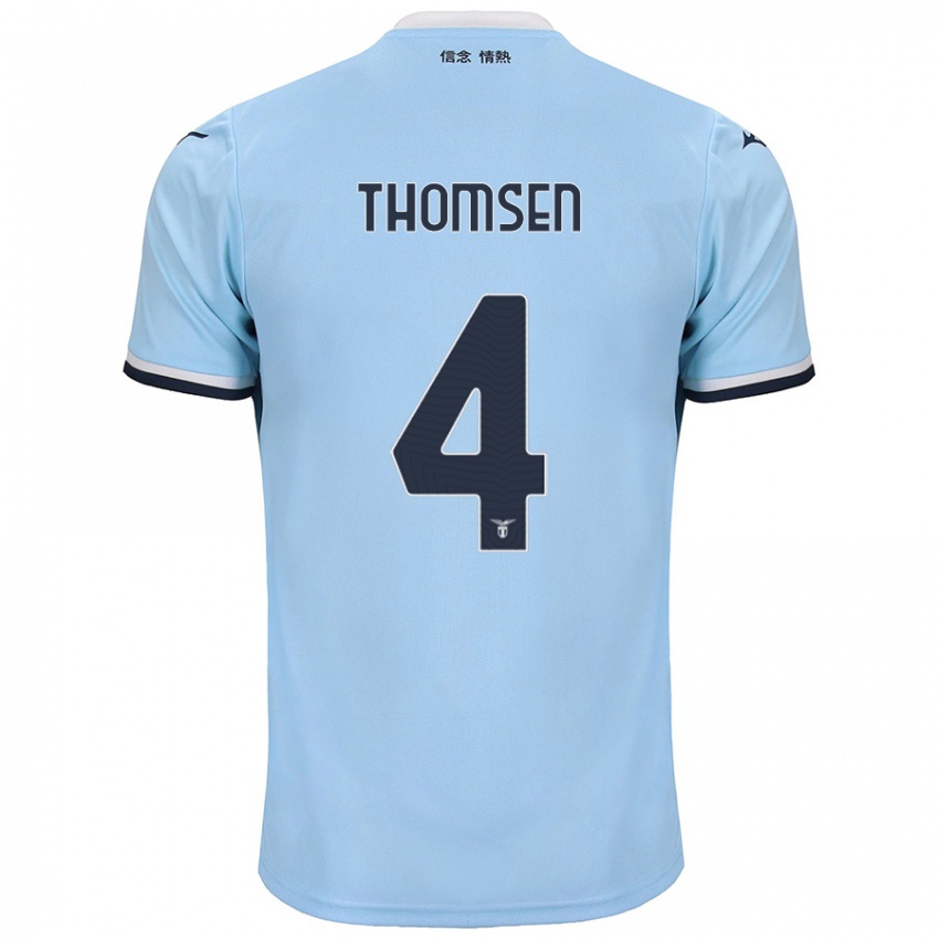 Homem Camisola Maria Møller Thomsen #4 Azul Principal 2024/25 Camisa Brasil