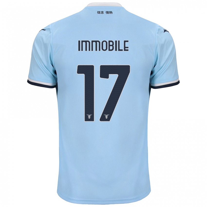 Homem Camisola Ciro Immobile #17 Azul Principal 2024/25 Camisa Brasil