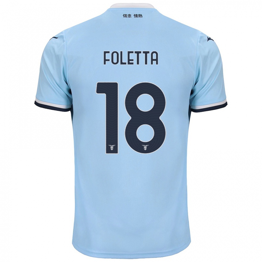 Homem Camisola Isabella Foletta #18 Azul Principal 2024/25 Camisa Brasil