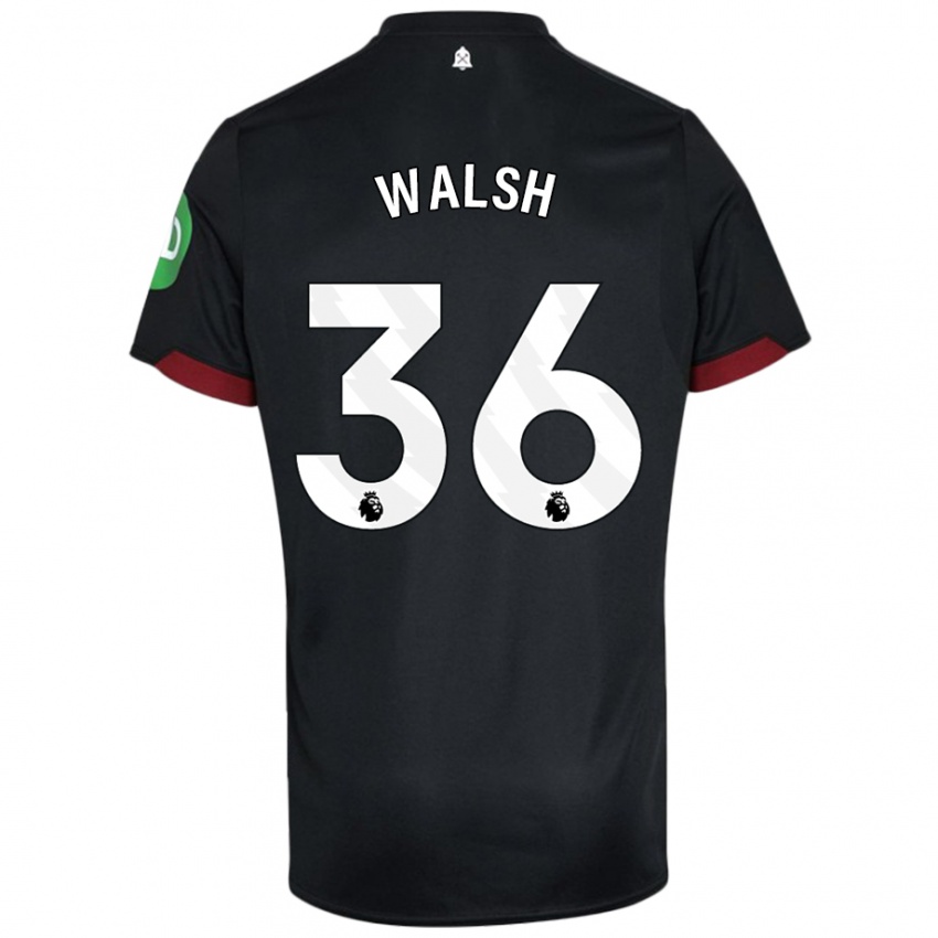 Homem Camisola Soraya Walsh #36 Preto Branco Alternativa 2024/25 Camisa Brasil