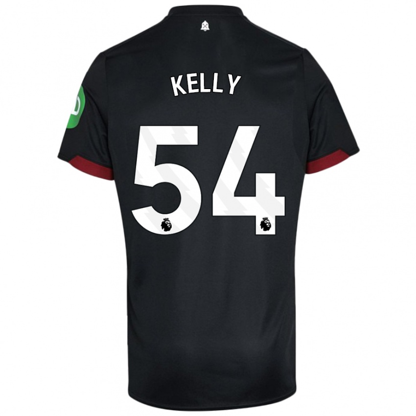 Homem Camisola Patrick Kelly #54 Preto Branco Alternativa 2024/25 Camisa Brasil