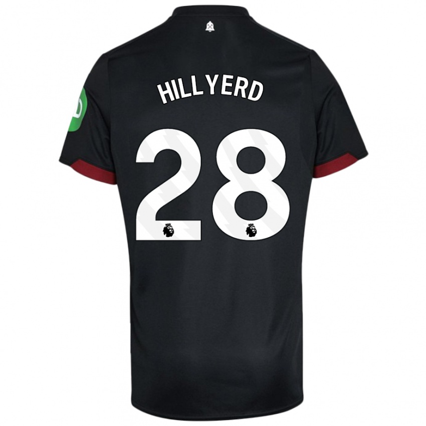 Homem Camisola Sophie Hillyerd #28 Preto Branco Alternativa 2024/25 Camisa Brasil