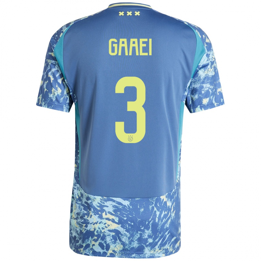 Homem Camisola Anton Gaaei #3 Amarelo Azul Cinzento Alternativa 2024/25 Camisa Brasil