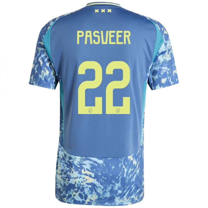 Homem Camisola Remko Pasveer #22 Amarelo Azul Cinzento Alternativa 2024/25 Camisa Brasil