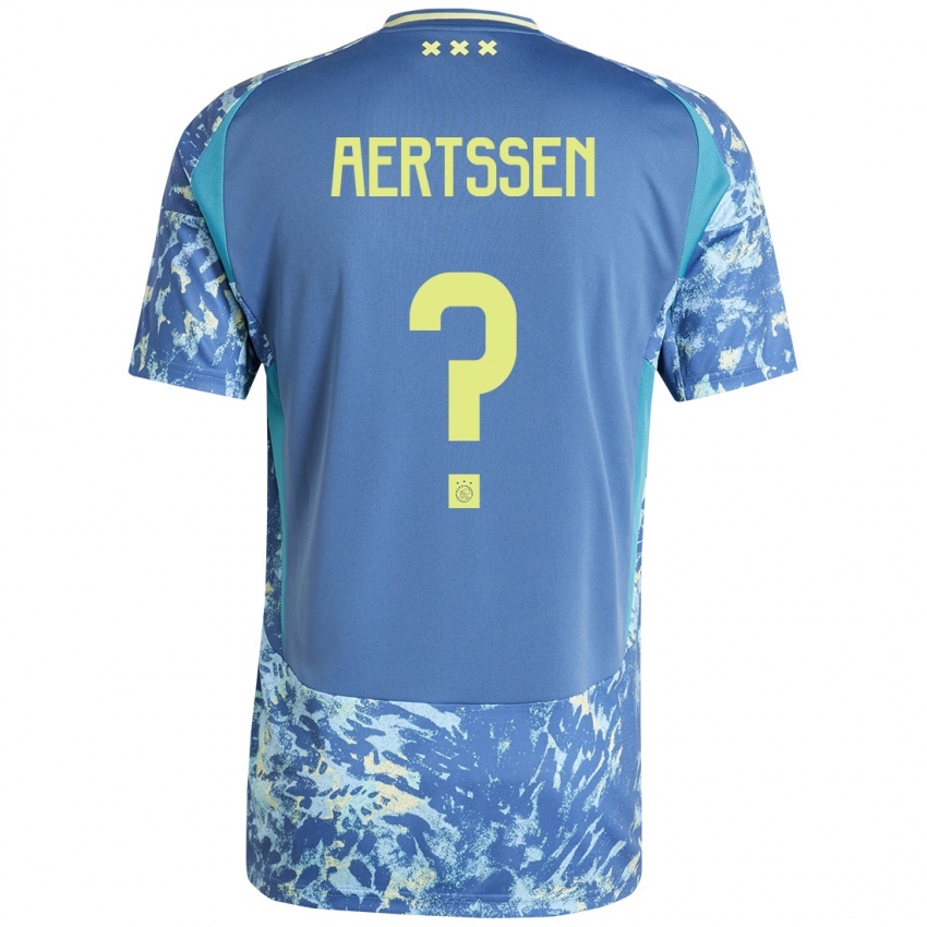 Homem Camisola Olivier Aertssen #0 Amarelo Azul Cinzento Alternativa 2024/25 Camisa Brasil