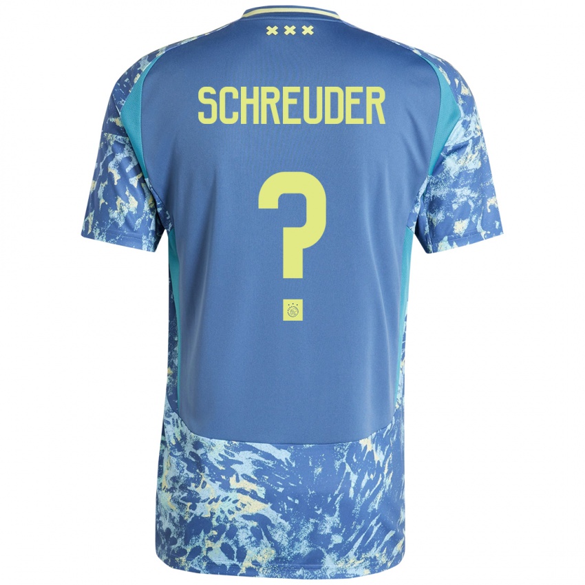 Homem Camisola Timo Schreuder #0 Amarelo Azul Cinzento Alternativa 2024/25 Camisa Brasil