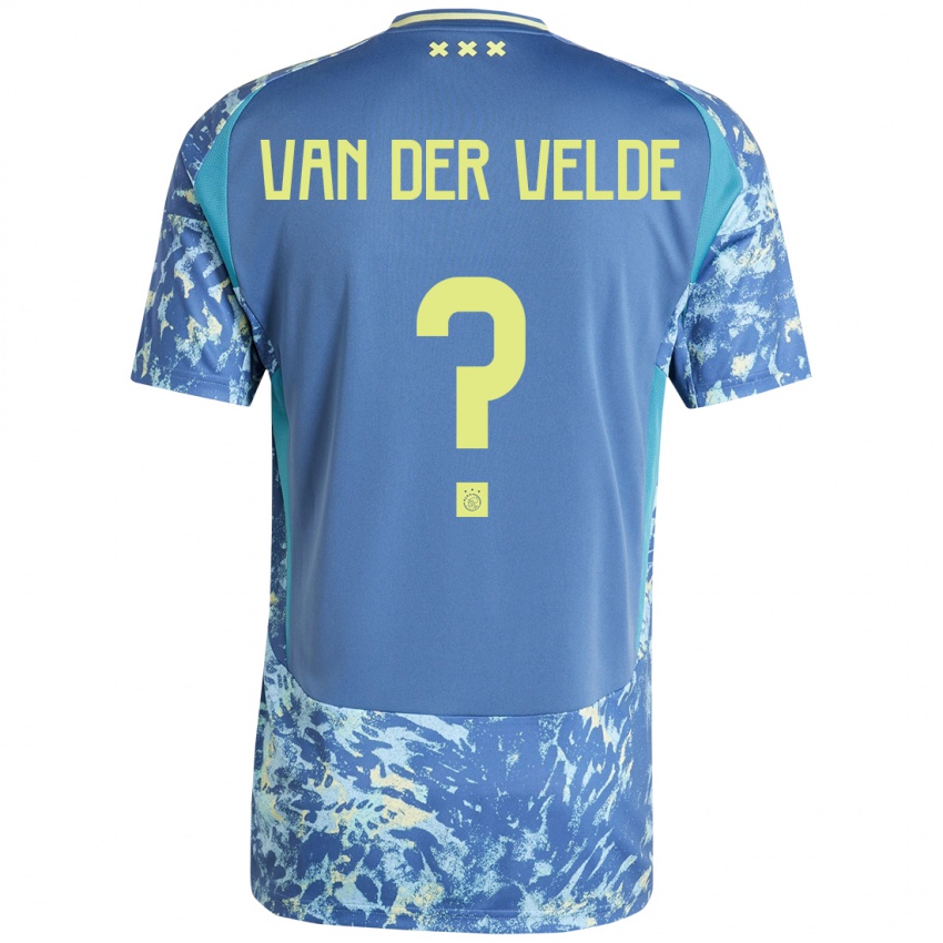 Homem Camisola Valentijn Van Der Velde #0 Amarelo Azul Cinzento Alternativa 2024/25 Camisa Brasil