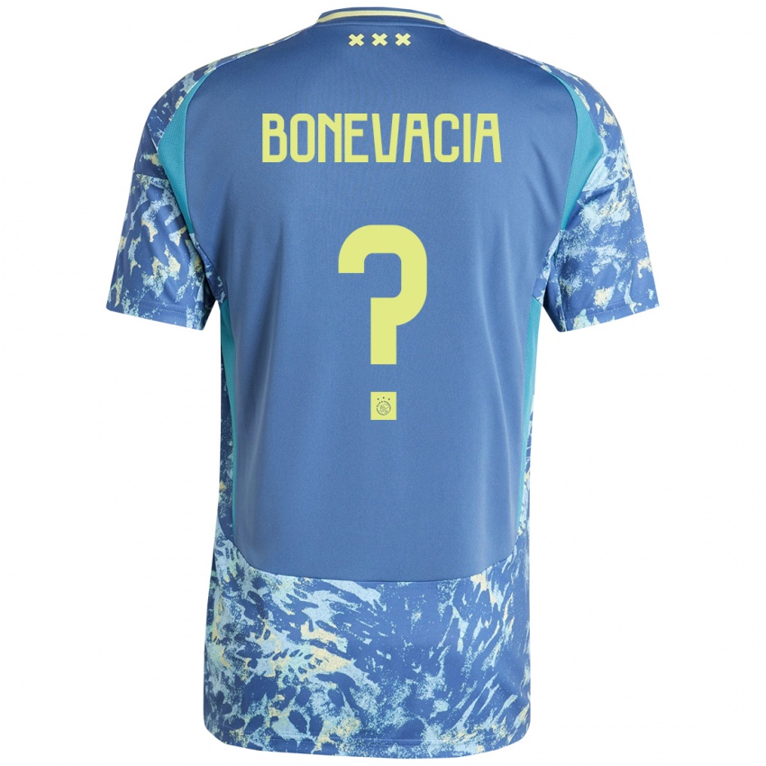 Homem Camisola Giuliano Bonevacia #0 Amarelo Azul Cinzento Alternativa 2024/25 Camisa Brasil