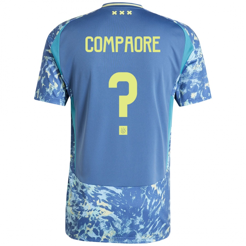 Homem Camisola Isaac Compaore #0 Amarelo Azul Cinzento Alternativa 2024/25 Camisa Brasil