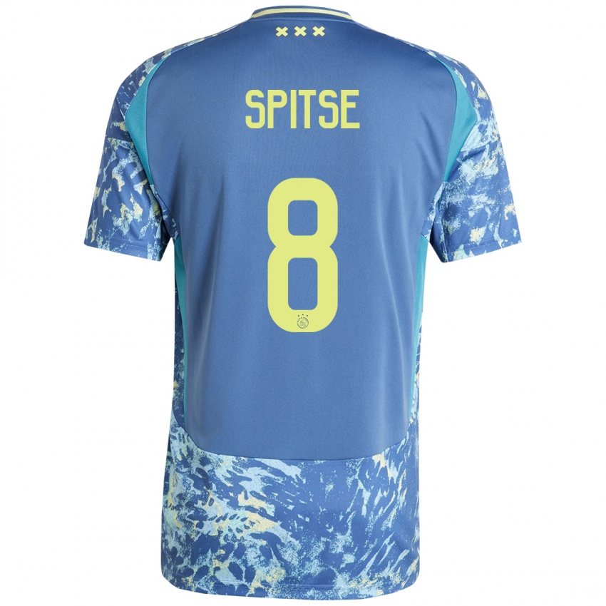 Homem Camisola Sherida Spitse #8 Amarelo Azul Cinzento Alternativa 2024/25 Camisa Brasil