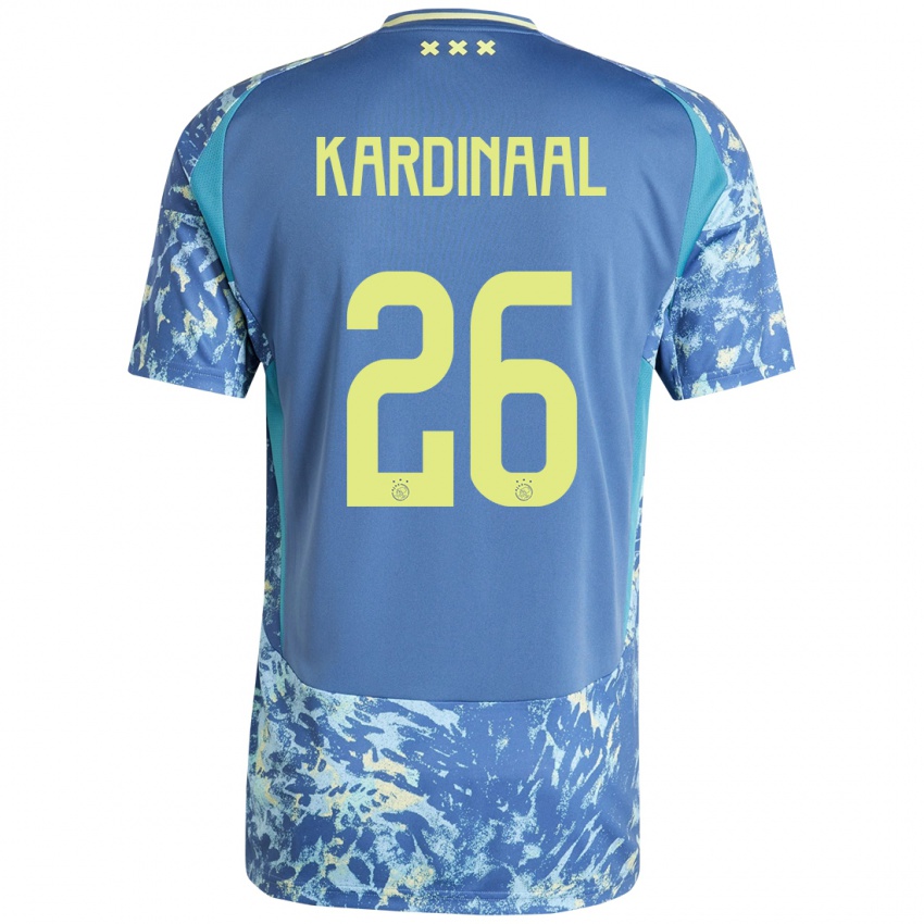 Homem Camisola Isa Kardinaal #26 Amarelo Azul Cinzento Alternativa 2024/25 Camisa Brasil