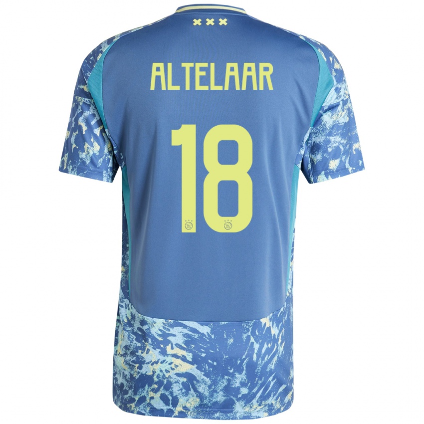 Homem Camisola Jamie Altelaar #18 Amarelo Azul Cinzento Alternativa 2024/25 Camisa Brasil