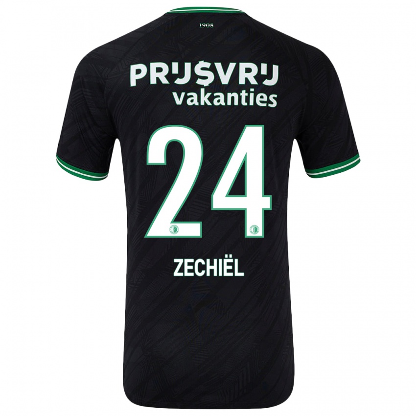 Homem Camisola Gjivai Zechiel #24 Verde Preto Alternativa 2024/25 Camisa Brasil