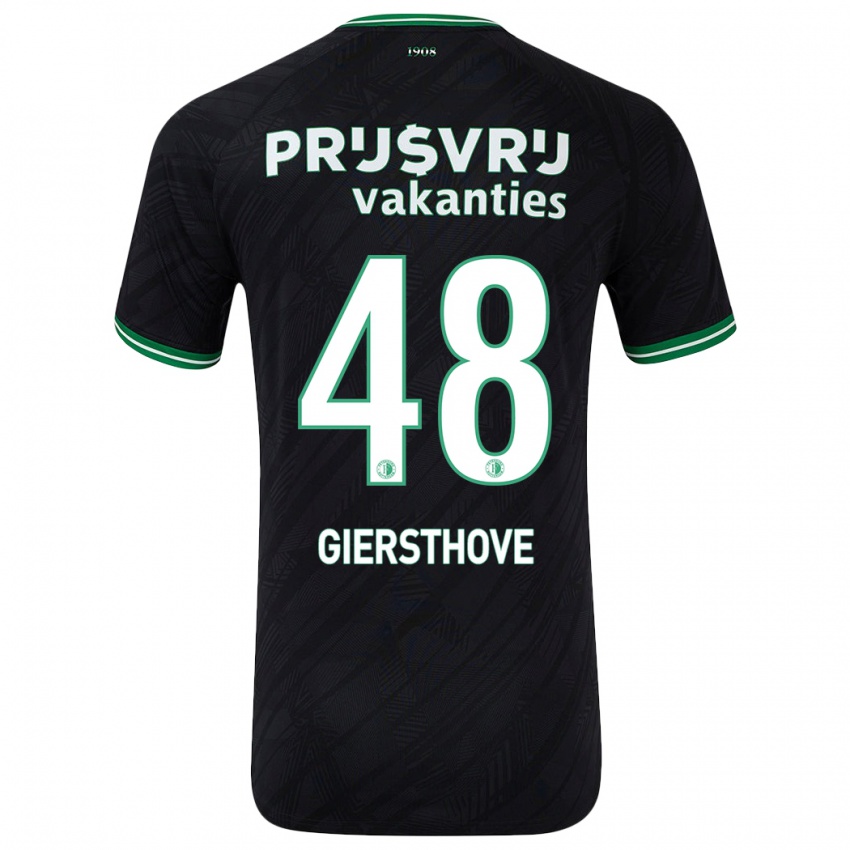 Homem Camisola Djomar Giersthove #48 Verde Preto Alternativa 2024/25 Camisa Brasil