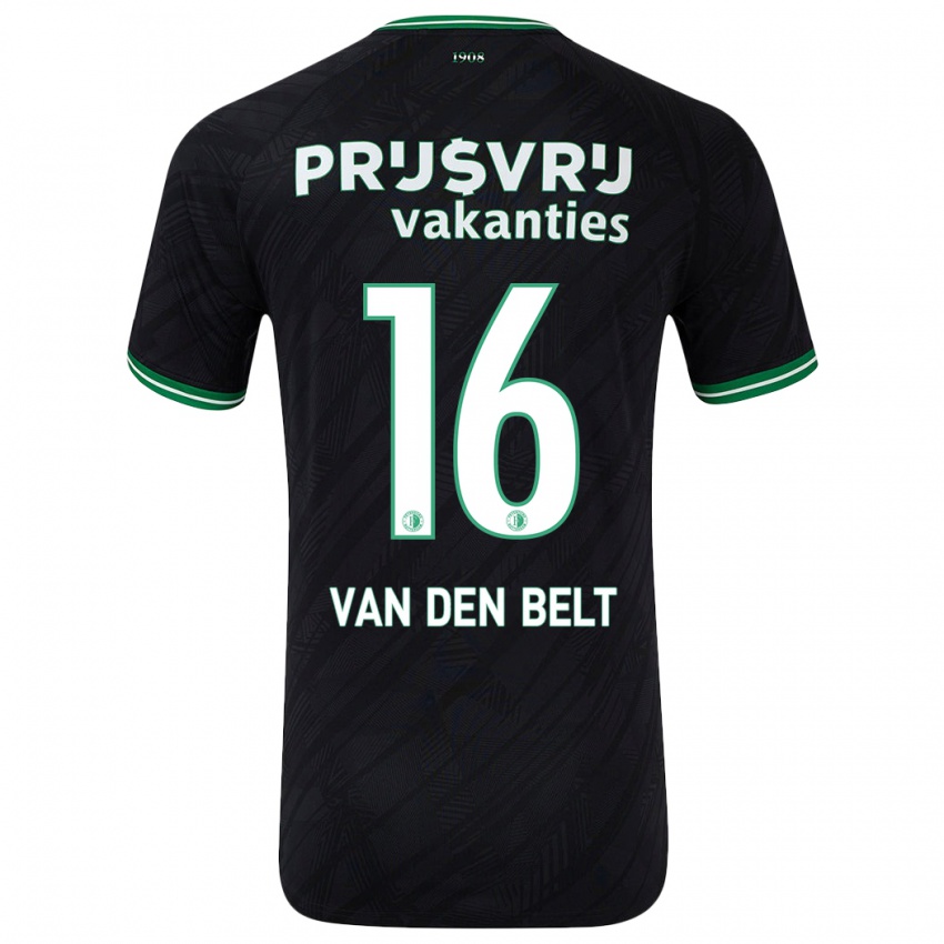 Homem Camisola Thomas Van Den Belt #16 Verde Preto Alternativa 2024/25 Camisa Brasil