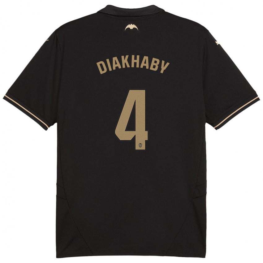 Homem Camisola Mouctar Diakhaby #4 Preto Alternativa 2024/25 Camisa Brasil