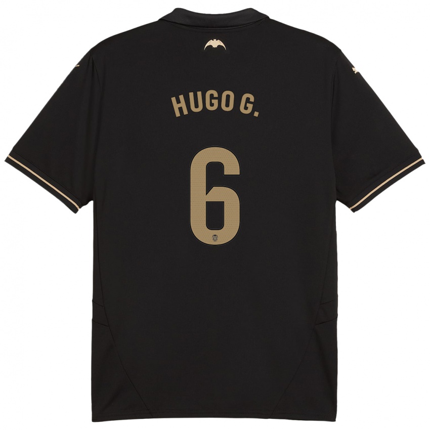 Homem Camisola Hugo Guillamon #6 Preto Alternativa 2024/25 Camisa Brasil