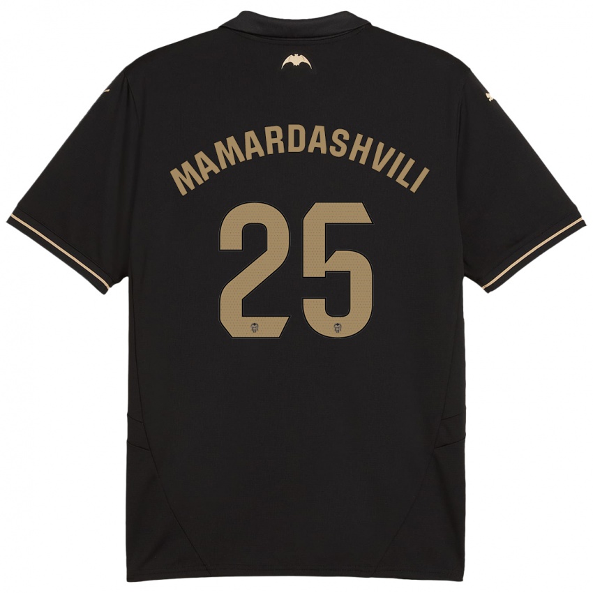 Homem Camisola Giorgi Mamardashvili #25 Preto Alternativa 2024/25 Camisa Brasil